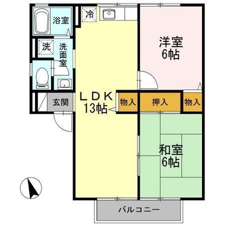 モンテローザの物件間取画像